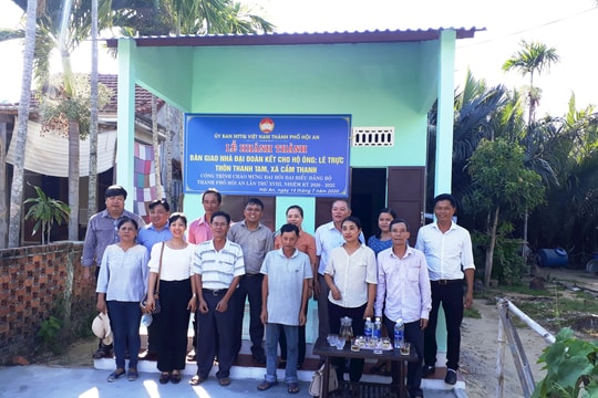 Hội An hỗ trợ xây dựng nhà ở cho 57 gia đình chính sách và hộ cận nghèo