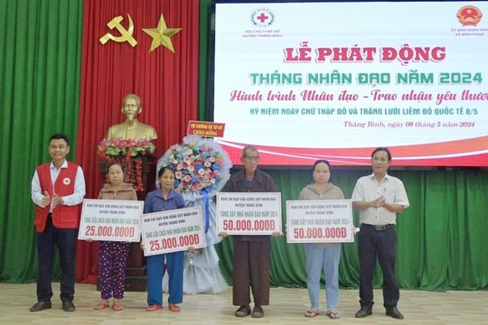 Thăng Bình hỗ trợ xây mới và sửa chữa 4 nhà nhân đạo