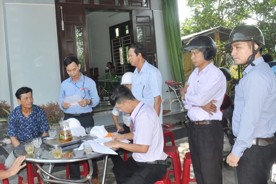 Phú Ninh cưỡng chế thu hồi đất để phục vụ thi công ga Tam Thành
