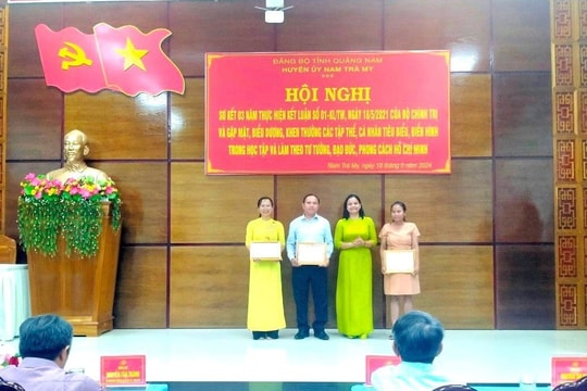 Nam Trà My tuyên dương 7 tập thể, cá nhân học và làm theo Bác