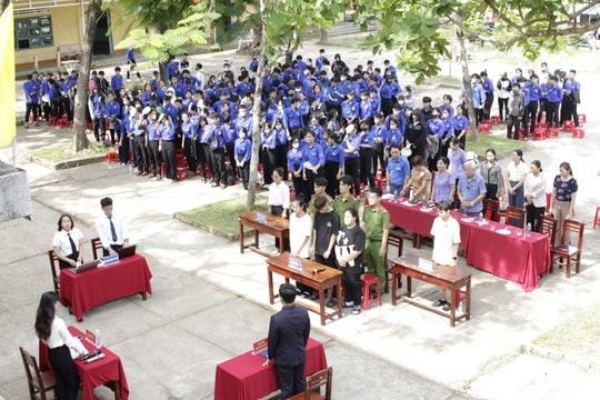 Đại Lộc: Phiên tòa giả định tuyên truyền phòng chống ma túy trong trường học