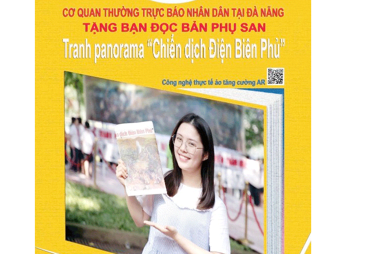 Cơ quan thường trực Báo Nhân Dân tại miền Trung - Tây Nguyên: Tặng bạn đọc bản tranh panorama "Chiến dịch Điện Biên Phủ"