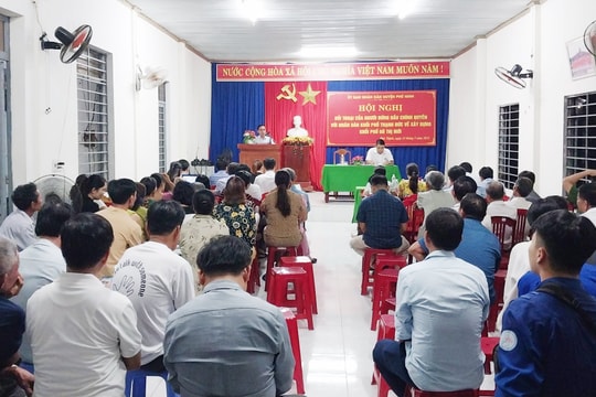 Người đứng đầu cấp ủy, chính quyền huyện Phú Ninh tăng cường đối thoại với dân