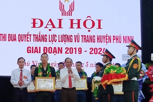 Giai đoạn 2019 - 2024, có 86 tập thể, cá nhân trong lực lượng vũ trang huyện Phú Ninh được khen thưởng