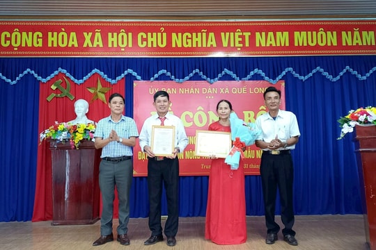Thôn Trung Thượng (xã Quế Long) đạt chuẩn nông thôn mới kiểu mẫu