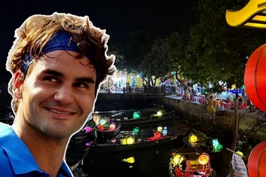 Roger Federer visits Hoi An