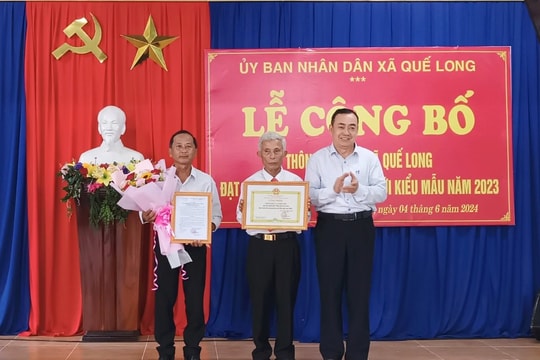 Thôn Lãnh An (xã Quế Long) đạt chuẩn nông thôn mới kiểu mẫu
