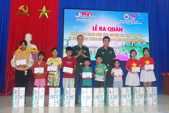 Tổ chức nhiều hoạt động tình nguyện hè ý nghĩa tại xã Bình Dương