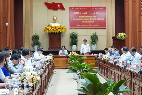 Hội thảo khoa học về công tác tham mưu trên lĩnh vực tổ chức xây dựng Đảng