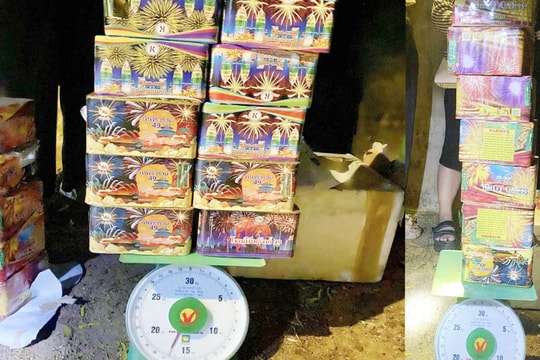 Tàng trữ pháo hoa nổ, một người bị xử phạt 80 triệu đồng