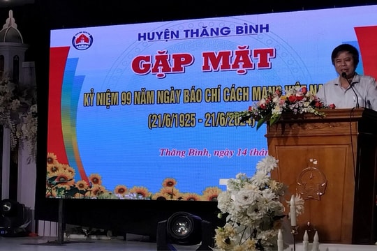 Thăng Bình gặp mặt các cơ quan báo chí nhân Ngày Báo chí cách mạng Việt Nam