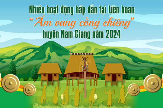 Nhiều hoạt động hấp dẫn tại Liên hoan “Âm vang cồng chiêng” huyện Nam Giang năm 2024