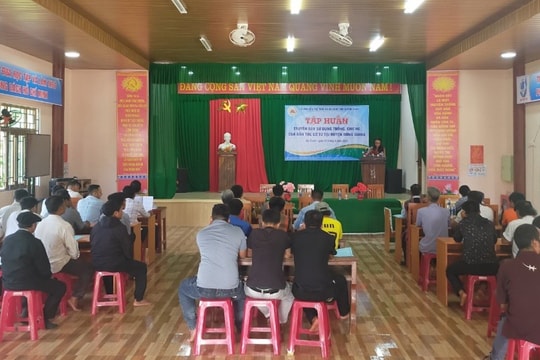 Quảng Nam tập huấn, truyền dạy sử dụng trống, chiêng của dân tộc Cơ Tu