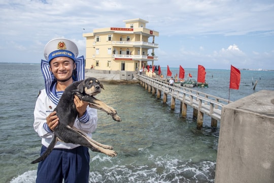 Chó cưng vào phiên gác ở Trường Sa