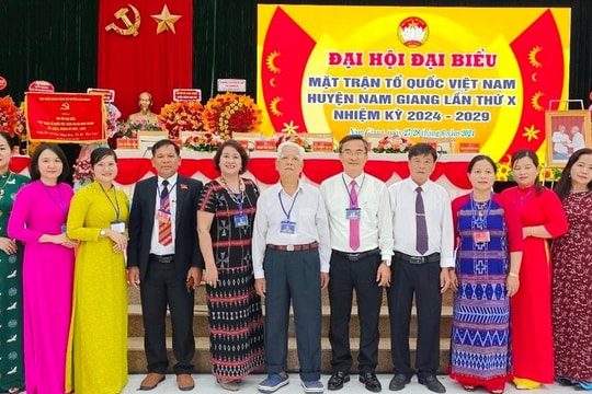 Quảng Nam hoàn thành đại hội Mặt trận cấp huyện