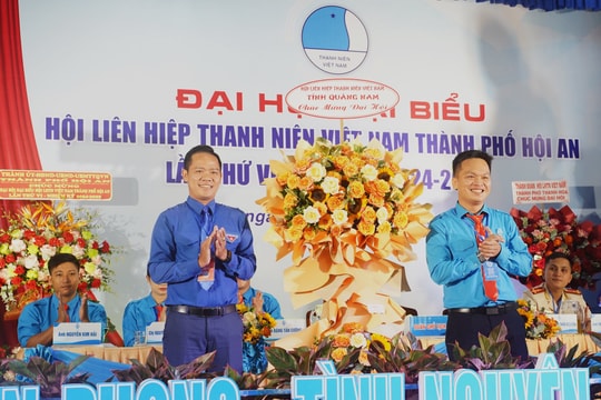 Anh Trần Quốc Vương tái đắc cử Chủ tịch Hội LHTN Việt Nam TP.Hội An