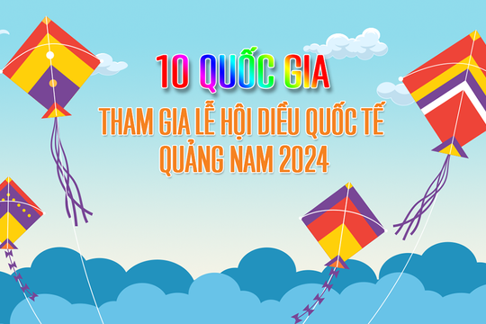 10 quốc gia tham gia Lễ hội diều quốc tế Quảng Nam 2024