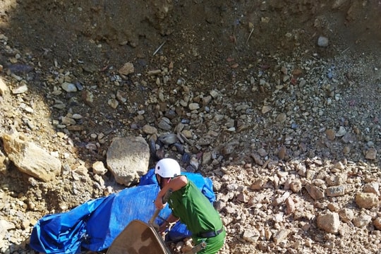 Phú Ninh tiến hành 52 lượt truy quét khai thác vàng trái phép tại xã Tam Lãnh