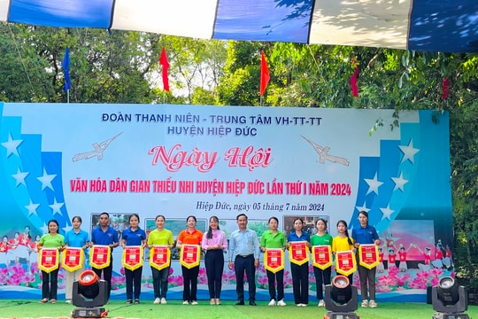 Sôi nổi Ngày hội văn hóa dân gian thiếu nhi huyện Hiệp Đức lần thứ I