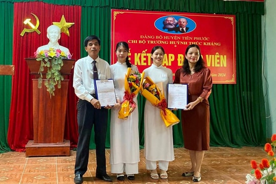 6 tháng đầu năm, Tiên Phước kết nạp 32 đảng viên mới