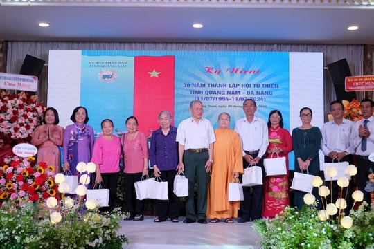 Kỷ niệm 30 năm thành lập Hội Từ thiện tỉnh Quảng Nam – Đà Nẵng: Hội Từ thiện tỉnh có đóng góp lớn cùng với tỉnh thực hiện công tác an sinh xã hội