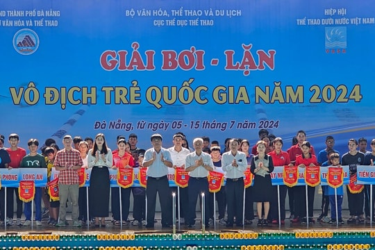 Khai mạc giải Bơi - lặn vô địch trẻ quốc gia năm 2024