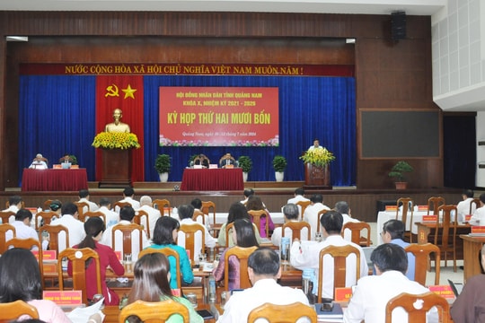 Đề nghị HĐND tỉnh thông qua nghị quyết về  sáp nhập huyện Nông Sơn và Quế Sơn