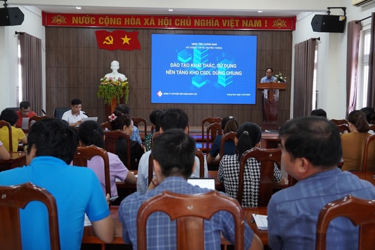 Tập huấn vận hành, khai thác, sử dụng kho cơ sở dữ liệu dùng chung tỉnh Quảng Nam