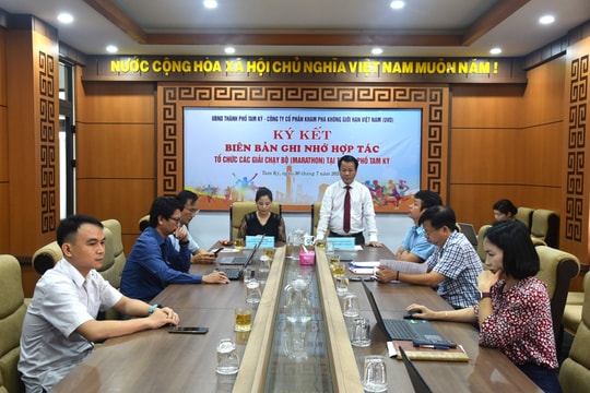 Tam Kỳ hợp tác với Công ty CP Khám phá không giới hạn Việt Nam tổ chức giải marathon trong 3 năm