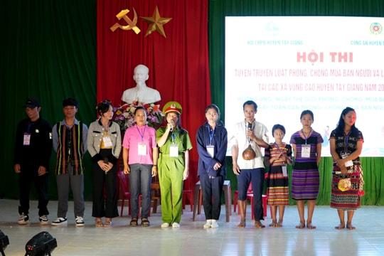 Hội LHPN huyện Tây Giang tổ chức hội thi tuyên truyền pháp luật
