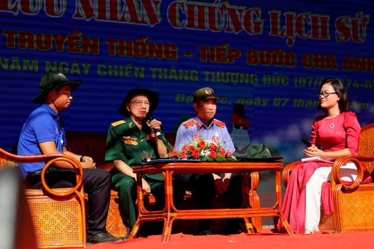 Tuổi trẻ Đại Lộc giao lưu với nhân chứng lịch sử nhân kỷ niệm 50 năm Chiến thắng Thượng Đức