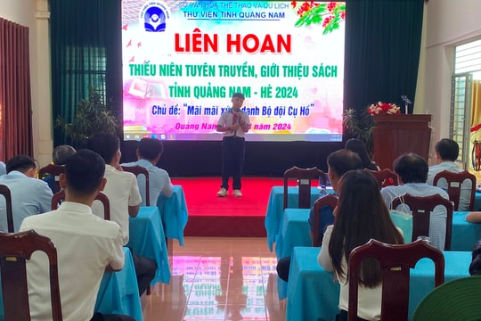 Gần 30 thí sinh tham gia liên hoan thiếu niên tuyên truyền, giới thiệu sách
