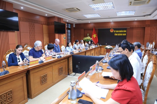 Tăng cường phối hợp để triển khai các mục tiêu dự án Phát triển tích hợp thích ứng Quảng Nam