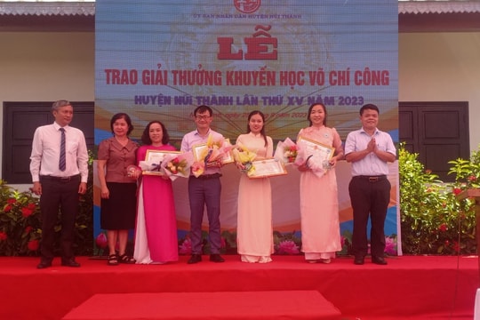 Núi Thành có 133 cá nhân được nhận Giải thưởng khuyến học Võ Chí Công năm 2024