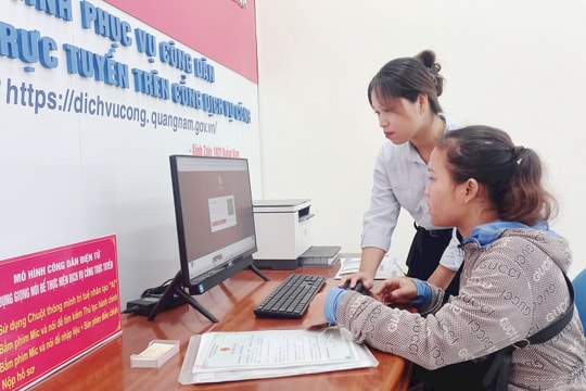 Nam Giang triển khai mô hình công dân điện tử trong giải quyết thủ tục hành chính