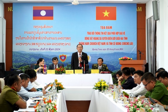 Quảng Nam - Sê Kông hợp tác bảo vệ động vật hoang dã xuyên biên giới