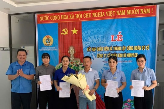 Thành lập Công đoàn cơ sở ở một doanh nghiệp tại Chu Lai