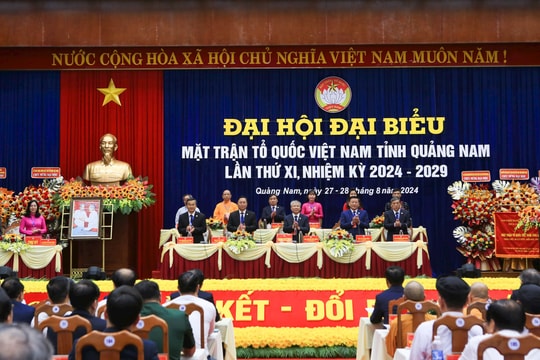 Khai mạc Đại hội Đại biểu MTTQ Việt Nam tỉnh Quảng Nam lần thứ XI, nhiệm kỳ 2024 - 2029