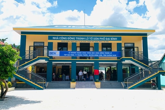 Nông Sơn: Khánh thành nhà cộng đồng tránh lũ tổ dân phố Đại Bình