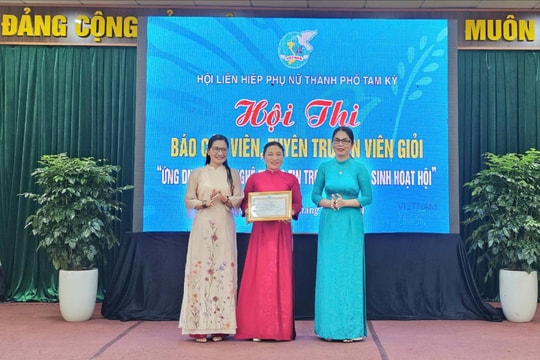 Hội LHPN xã Tam Ngọc giành giải Nhất hội thi tuyên truyền viên giỏi ứng dụng công nghệ thông tin