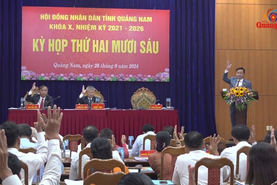 Kỳ họp thứ 26 HĐND tỉnh khoá X thông qua 17 nghị quyết