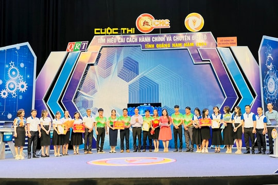 Xác định 3 đội vào chung kết Cuộc thi tìm hiểu cải cách hành chính và chuyển đổi số tỉnh Quảng Nam