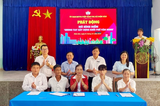 Điện Bàn phát động mô hình điểm khối phố văn minh