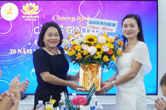 Chi hội Nữ doanh nhân Quảng Nam gặp mặt giao lưu nhân ngày Doanh nhân Việt Nam