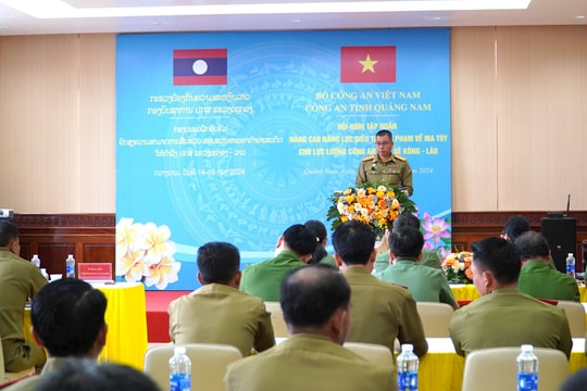 Nâng cao năng lực điều tra tội phạm ma túy cho cán bộ, chiến sĩ Công an tỉnh Sê Kông