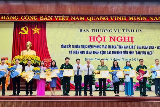 Quảng Nam nhân rộng mô hình "Dân vận khéo" điển hình
