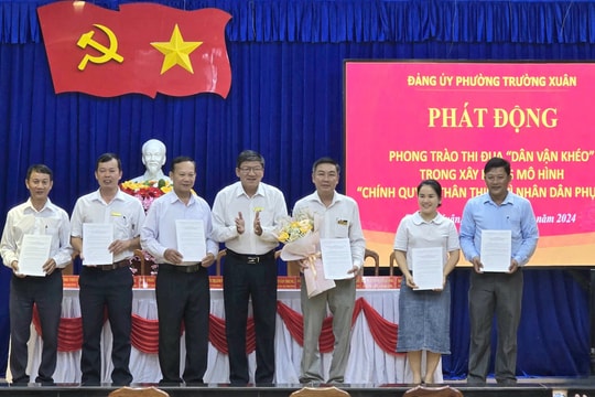 Phường Trường Xuân xây dựng mô hình “Chính quyền thân thiện vì nhân dân phục vụ”