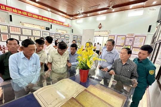 Bảo tàng Quảng Nam trưng bày tư liệu về Hoàng Sa, Trường Sa tại xã Duy Hải