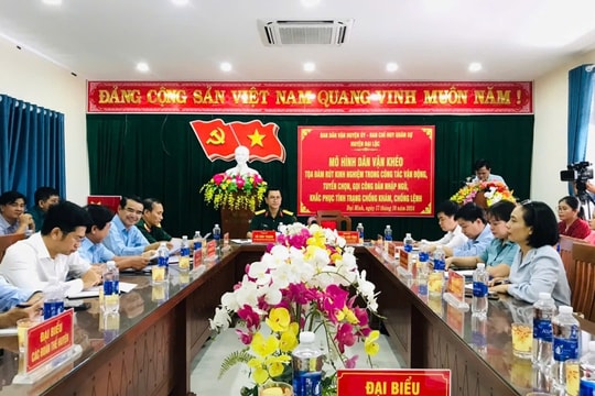 Đại Lộc tọa đàm "Dân vận khéo" trong vận động, tuyển chọn gọi công dân nhập ngũ