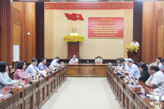 Quảng Nam phát động Cuộc thi trực tuyến tìm hiểu cuốn sách viết về phòng chống tham nhũng, tiêu cực của cố Tổng Bí thư Nguyễn Phú Trọng